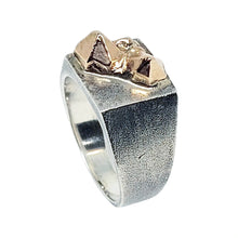 Load image into Gallery viewer, UnEarthed Mixed Metal Crystal Signet