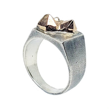 Load image into Gallery viewer, UnEarthed Mixed Metal Crystal Signet