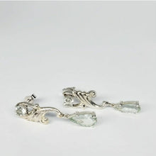 Load image into Gallery viewer, Mint quartz fantasy stud earrings