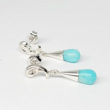 Load image into Gallery viewer, Amazonite fantasy stud earrings