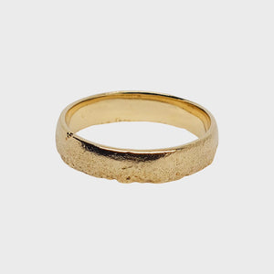 Rustic gold ring