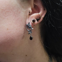 Load image into Gallery viewer, Garnet fantasy stud earrings