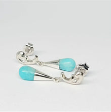 Load image into Gallery viewer, Amazonite fantasy stud earrings